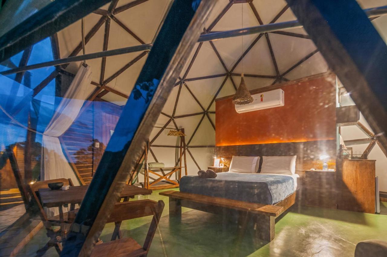 Glamping Serra Da Canastra - Casinha De Hortela - Domo Embauba Delfinópolis Exteriör bild
